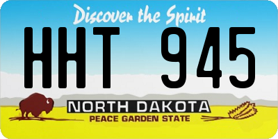 ND license plate HHT945