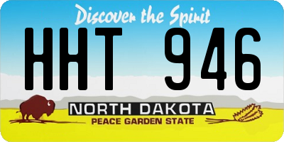ND license plate HHT946