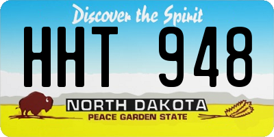 ND license plate HHT948