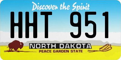 ND license plate HHT951