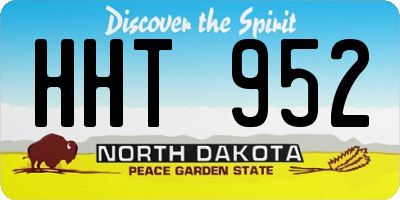 ND license plate HHT952