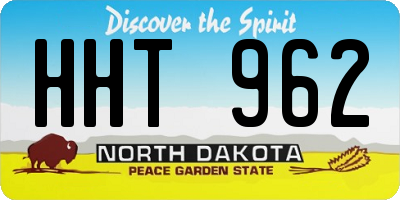 ND license plate HHT962