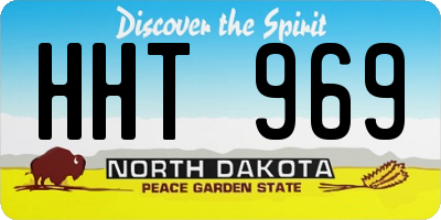 ND license plate HHT969