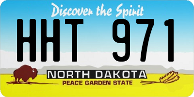 ND license plate HHT971