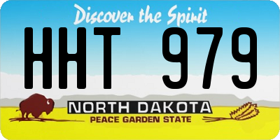 ND license plate HHT979