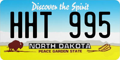 ND license plate HHT995