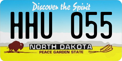 ND license plate HHU055