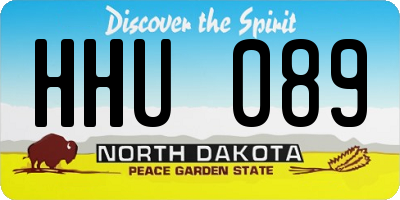 ND license plate HHU089