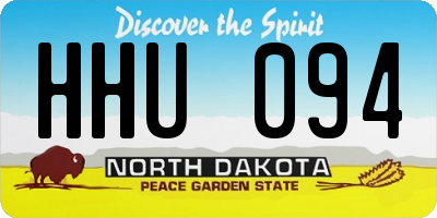 ND license plate HHU094