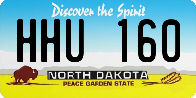 ND license plate HHU160