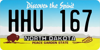 ND license plate HHU167