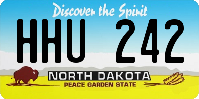 ND license plate HHU242