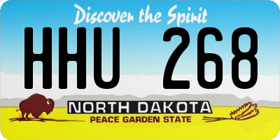 ND license plate HHU268