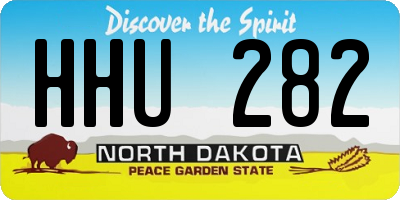ND license plate HHU282