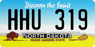 ND license plate HHU319