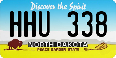 ND license plate HHU338