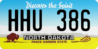 ND license plate HHU386
