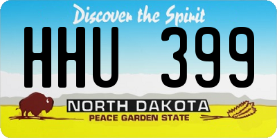 ND license plate HHU399