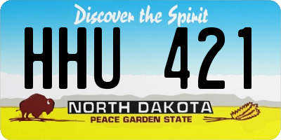 ND license plate HHU421