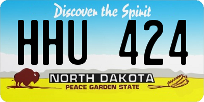 ND license plate HHU424