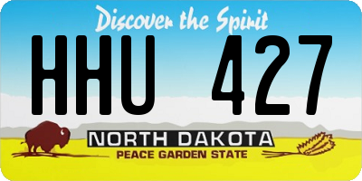 ND license plate HHU427