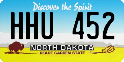ND license plate HHU452