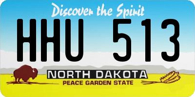 ND license plate HHU513