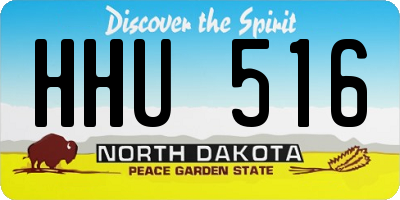 ND license plate HHU516