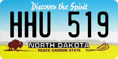 ND license plate HHU519