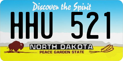ND license plate HHU521