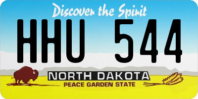 ND license plate HHU544