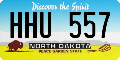 ND license plate HHU557