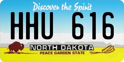 ND license plate HHU616