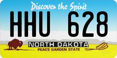 ND license plate HHU628