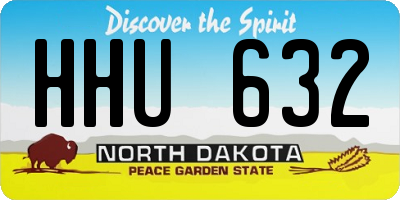 ND license plate HHU632