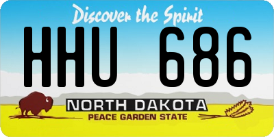 ND license plate HHU686