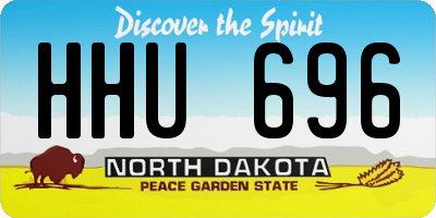 ND license plate HHU696