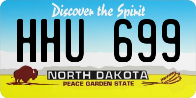 ND license plate HHU699
