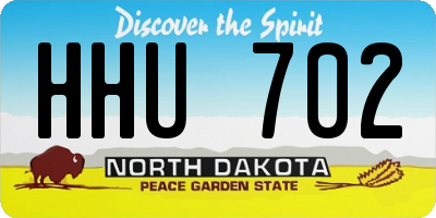 ND license plate HHU702