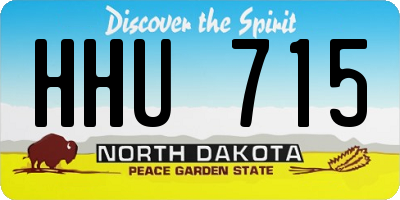 ND license plate HHU715