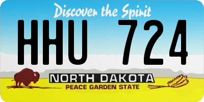 ND license plate HHU724