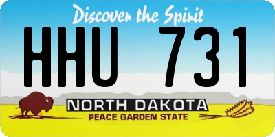 ND license plate HHU731