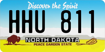 ND license plate HHU811
