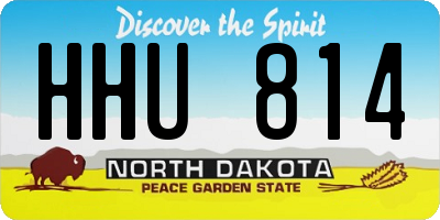 ND license plate HHU814
