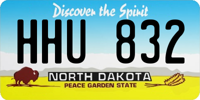 ND license plate HHU832