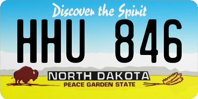 ND license plate HHU846