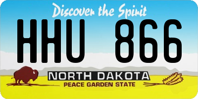 ND license plate HHU866