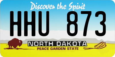 ND license plate HHU873