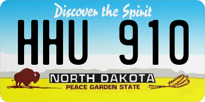 ND license plate HHU910
