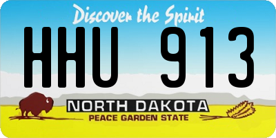 ND license plate HHU913